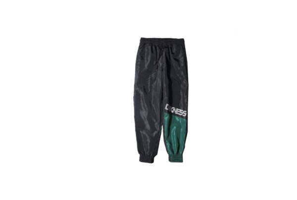 Product image for  autumn Japanese hip hop trousers hit color stitching feet casual pants drawstring letters printed bouquet foot sweatpants Men's Clothing 10