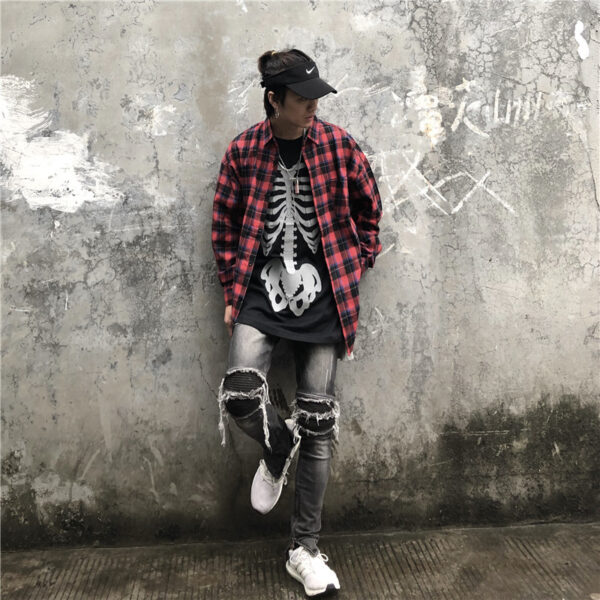 Product image for  Black jeans with zipper Men's Clothing 6
