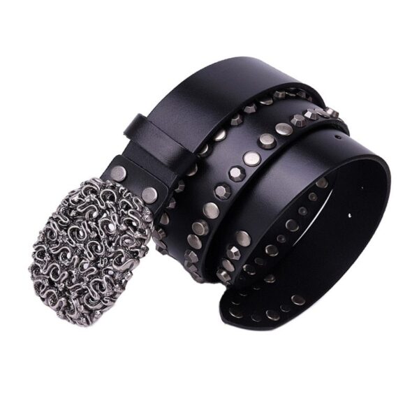 Product image for  Top Layer Cowhide Trend Rivet Men’s Belt Men's Clothing 5