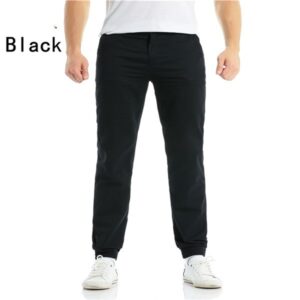 Product image for  Men’s cotton solid color casual pants Harlan trousers Men's Clothing 18