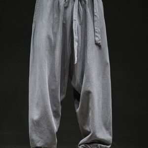 Product image for  Spring And Summer New Chinese Style Pants Men’s Elastic Band Width Men's Clothing 12