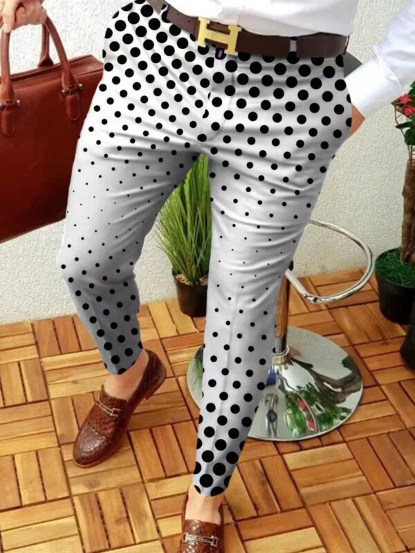 Product image for  Casual Abstract Contrast Micro-stretch Trousers Men's Clothing 13