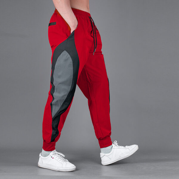 Product image for  Men’s Fashion Loose Contrast Color Quick-drying Running Pants Men's Clothing 11
