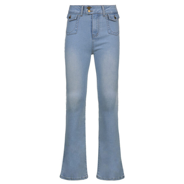 Product image for  Retro Net Red Five-pointed Star Straight-leg Jeans Men's Clothing 10
