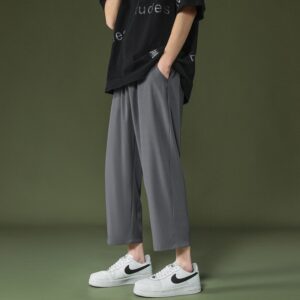 Product image for  Spring And Summer Thin Cropped Wide-legged Casual Pants Men’s Loose Men's Clothing 18