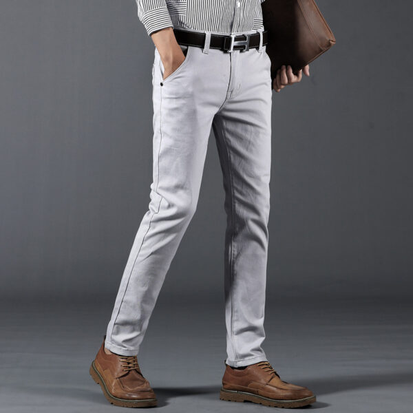 Product image for  Stretch Solid Color Men’s Business Straight-leg Casual Pants Men's Clothing 7