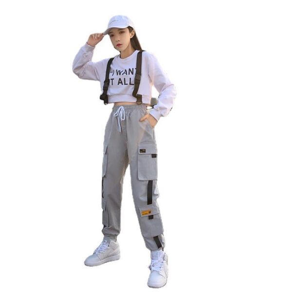 Product image for  Straight legged black sports pants Men's Clothing 6