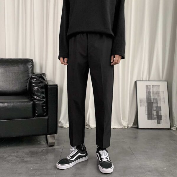 Product image for  Cropped casual straight-leg pants Men's Clothing 6