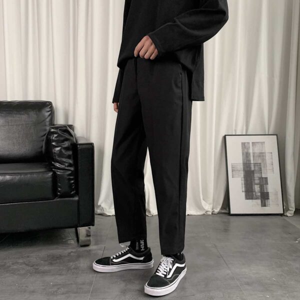 Product image for  Cropped casual straight-leg pants Men's Clothing 7