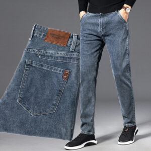 Product image for  Smoky Gray Jeans Men’s Loose Straight Men's Clothing 15