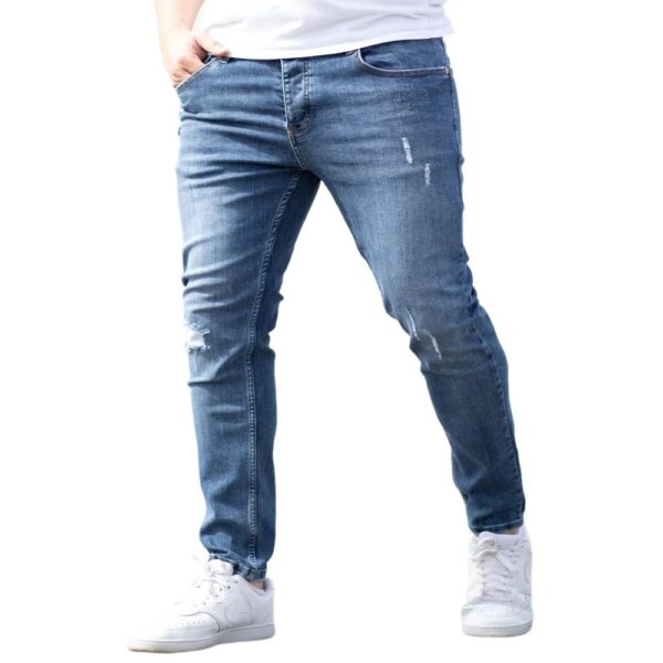 Product image for  Slim Fit Skinny Denim Trousers Ripped Men's Clothing 13
