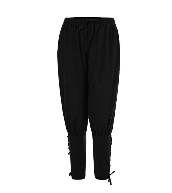 Product image for  Men’s Cotton And Linen Trousers Ankle Strap Pants Medieval Viking Men's Clothing 9