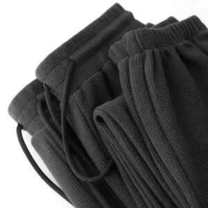 Product image for  American Style Waffle Sweatpants Loose Casual Bunching Feet Men's Clothing 12