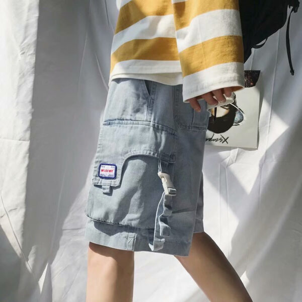 Product image for  Men’s Loose Leisure Workwear Denim Shorts Men's Clothing 11