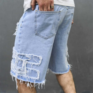 Product image for  Men’s Patch Five Point Stretch Trend Pants Men's Clothing 23