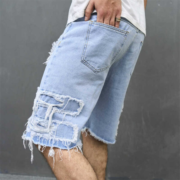 Product image for  Men’s Patch Five Point Stretch Trend Pants Men's Clothing 7