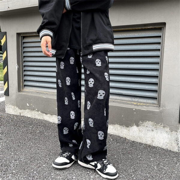 Product image for  Vintage Corduroy Loose Straight Wide Leg Pants Men's Clothing 6