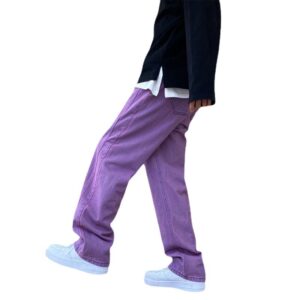 Product image for  Men’s Wide Leg Retro Fashionable Pendant Jeans Men's Clothing 12