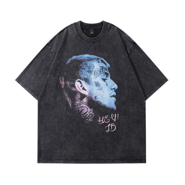 Product image for  TKPA American High Street Vintage Printed Oversize Distressed Short Sleeve Men's Clothing 8