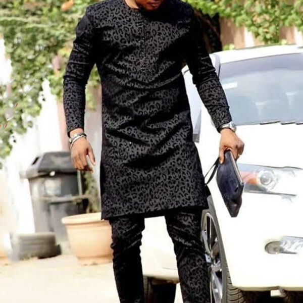 Product image for  Men’s Fashion Casual Ethnic Top Pants Set Men's Clothing 8