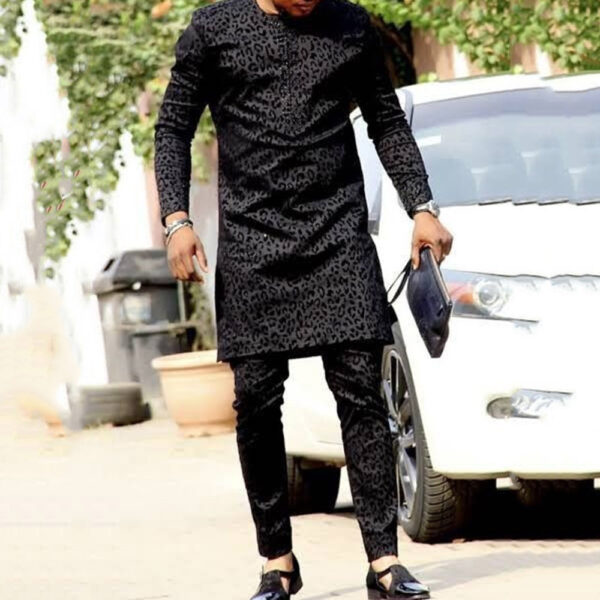 Product image for  Men’s Fashion Casual Ethnic Top Pants Set Men's Clothing 4