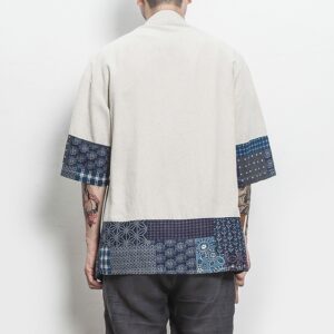 Product image for  Retro Ethnic Style Improved Hanfu Tang Suit Men’s Loose Cotton Cardigan Jacket Cloak Shirt Men's Clothing 8