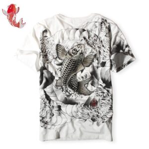 Product image for  New Embroidered T-shirt Export Original Chinese Style Embroidery T Tattoo Tattoo Short T Embroidery Squid T-shirt 0352 Men's Clothing 11