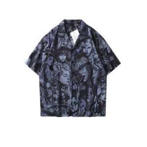 Product image for  Color shirt men and women drop shoulder shirt short sleeve Men's Clothing 18