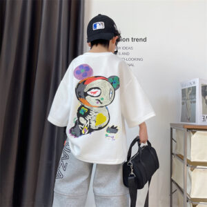 Product image for  Boys Cartoon Thickened Short-sleeved T-shirt Top Men's Clothing 11