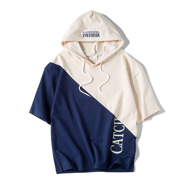 Product image for  English color matching sleeves Men's Clothing 4