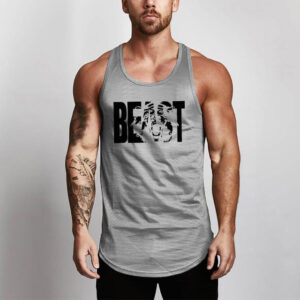 Product image for  Fitness Men Shirt Slim Fit Vests Mesh Singlets Muscle Tops Men's Clothing 19