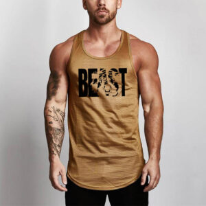 Product image for  Fitness Men Shirt Slim Fit Vests Mesh Singlets Muscle Tops Men's Clothing 16