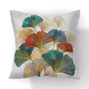 Product image for  Green Gold Ginkgo Leaf Printed Pillow Cover Pillowcases 21