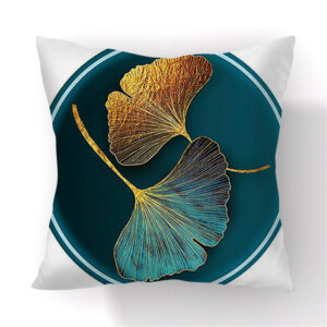 Product image for  Green Gold Ginkgo Leaf Printed Pillow Cover Pillowcases 20
