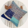 Pillow case blue corner