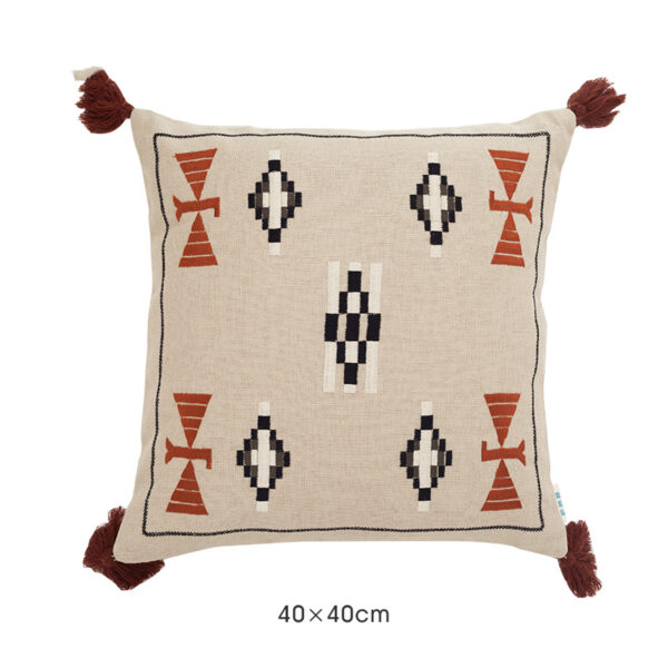 Product image for  Net Red Sofa Pillow Moroccan Geometric Tassel Pillowcase Home Décor 9