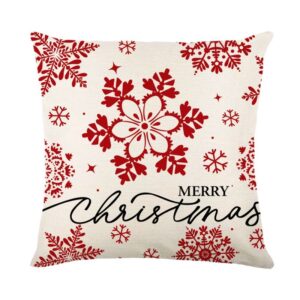 Product image for  Christmas Pillow Cover Festival Festive Linen Printing Living Room Home Cushion Cover Bedroom Pillow Home Décor 15