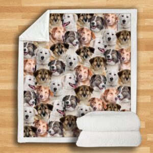 Product image for  New Fashion Pet Dog Printed Flannel Blanket Home Décor 14
