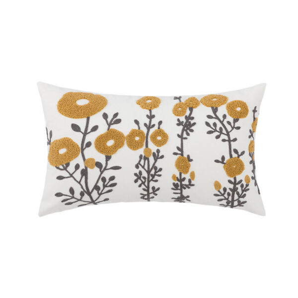 Product image for  Sofa Seat Pillow Cover Cotton Chain Embroidered Lumbar Home Décor 7