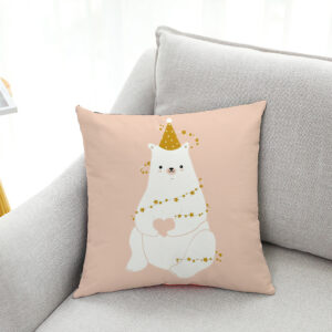 Product image for  Cute polar bear super goose down car sofa hug pillowcase Home Décor 17