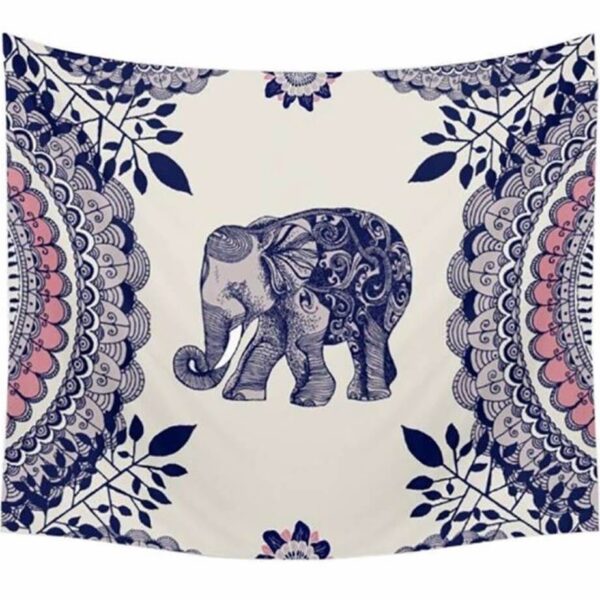 Product image for  Patterned Bohemian Elephant Tapestry Home Décor 4