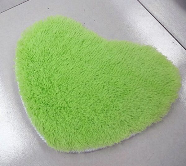 Product image for  Thickened heart-shaped silk mats door mats bathroom non-slip mats living room bedroom bedside carpet Home Décor 8
