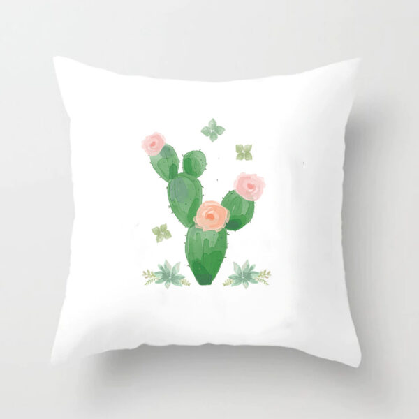 Product image for  Soft Cactus Print Throw Pillow Cushion Cover Pillowcases 8