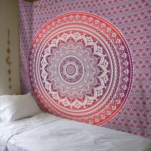 Product image for  Tapestry Bedroom Hanging Cloth Mandala Flower Digital Printing Amazon Home Mural Curtain Home Décor 17