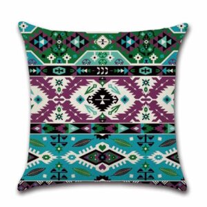 Product image for  Cushion Covers Square Decorative Pillow Covers Cotton Linen Datura Throw Pillow Covers Set of 4 Cushion Covers 18×18 inch, Bed & Bath 12