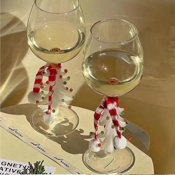 Product image for  Korean Ins Style Creative Christmas Wine Glass Colorful Christmas Tree Decorative Goblet Cups 7