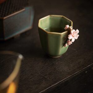 Product image for  Retro Handmade Pinch Flower Household Tea Cup Kitchen & Dining 23