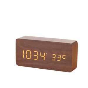 Product image for  Alarm Clock LED Wooden Watch Table Digital Despertador Electronic Desktop Clocks Home Décor 11