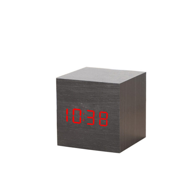 Product image for  Alarm Clock LED Wooden Watch Table Digital Despertador Electronic Desktop Clocks Home Décor 6