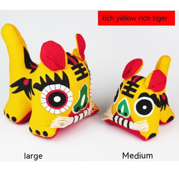 Product image for  Handmade Cloth Tiger Chinese Style Folk Crafts Special Gift Home Décor 8